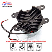 High Power Premium Quality 30 Led DRL Fog Lamp (White) with Chrome Ring Assembly (Set of 2)