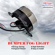 High Power Premium Quality 4 Led DRL Fog Lamp (Yellow) with Chrome Ring Assembly