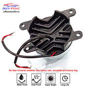 High Power Premium Quality 4 Led DRL Fog Lamp (Yellow) with Chrome Ring Assembly