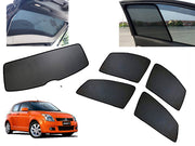 Z-Black Car Window Plug-in Half Sun Shades & Rear Dicky Curtain (Combo) for Maruti