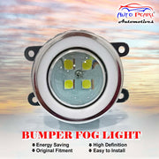 High Power Premium Quality 4 Led DRL Fog Lamp (3 in 1) with Chrome Ring Assembly