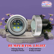 High Power Premium Quality 4 Led DRL Fog Lamp (3 in 1) with Chrome Ring Assembly