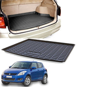 PVC Dustproof, Waterproof, Foldable & Antiskid Car Dicky, Trunk, Boot Mat Dicky Mat (Black)