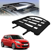 Car Roof Luggage (4x 4) Frame Aluminum Roof Frame Universal Roof Frame Travel Frame Load Frame Load Over 100 kg Roof Shelves Luggage Box Roof Rack (Black)