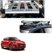 Car Roof Quest Luggage (4x 4) Frame Aluminum Roof Frame Universal Roof Frame Travel Frame Load Frame Load Over 100 kg Roof Shelves Luggage Box Roof Rack (Silver)