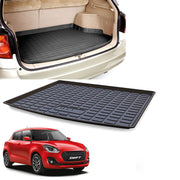 PVC Dustproof, Waterproof, Foldable & Antiskid Car Dicky, Trunk, Boot Mat Dicky Mat (Black)