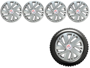 Press Type Hubcap Swift4 Wheel Cover Replacements for OEM Steel Wheels Polypropylene Material with Retention Ring | Set of 4 Pcs