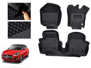 7D Car Floor Mats Luxury Leatherite 7D-Car Floor Mat with Velcro-Tape