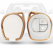 TPU Key Cover Computable with Swift | Ertiga | WagonR | Brezza | S Presso | Celerio | Swift Dzire | Alto | Eeco |  Ignis 2 Button Remote Key