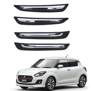 O.E Type Chrome Plated Car Bumper Protector Guard Molding for - Swift 2018 (Set of 4, Chrome)