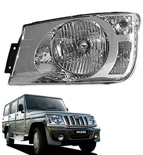 Auto Pearl Headlight Assembly Compatible with Bolero Generation-2 (2007-2011)