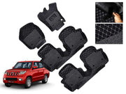 7D Car Floor Mats Luxury Leatherite 7D-Car Floor Mat with Velcro-Tape