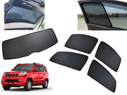 Z-Black Car Window Plug-in Half Sun Shades & Rear Dicky Curtain (Combo) for Mahindra