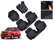 7D Car Floor Mats Luxury Leatherite 7D-Car Floor Mat with Velcro-Tape
