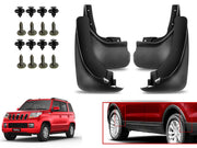 O.E Type Custom Front and Rear Mud Flap Guard (Set of 4 Pcs) | Compatible with MAHINDRA | Black