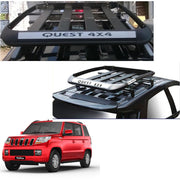 Car Roof Quest Luggage (4x 4) Frame Aluminum Roof Frame Universal Roof Frame Travel Frame Load Frame Load Over 100 kg Roof Shelves Luggage Box Roof Rack (Black)