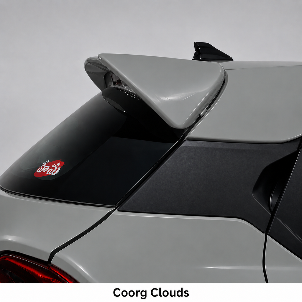 Drill Free Roof Spoiler for Tata Punch 2021-2025 | Glossy ABS | Auto ...