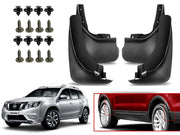 O.E Type Custom Front and Rear Mud Flap Guard (Set of 4 Pcs) | Compatible with NISSAN  | Black