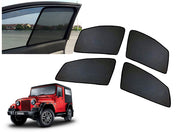 Z-Black Window Plug-in Half Sun Shades Car Curtain for Mahindra