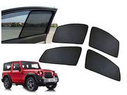 Z-Black Window Plug-in Half Sun Shades Car Curtain for Mahindra