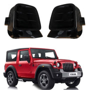 Auto Pearl Batman Style Car Side Mirror Cover Cap, ABS Material, Black, Compatible for All Car (Pack of 2)