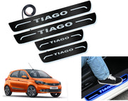 Auto Pearl Car Door Foot Step Led Sill/Scuff Plates With Mirror Finish Compatible with All Models (Set of 4)