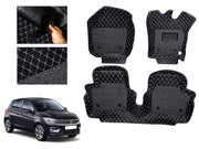 7D Car Floor Mats Luxury Leatherite 7D-Car Floor Mat with Velcro-Tape