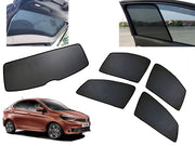 Z-Black Car Window Plug-in Half Sun Shades & Rear Dicky Curtain (Combo) for TATA