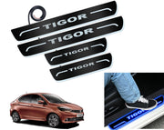 Auto Pearl Car Door Foot Step Led Sill/Scuff Plates With Mirror Finish Compatible with All Models (Set of 4)