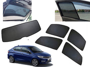 Z-Black Car Window Plug-in Half Sun Shades & Rear Dicky Curtain (Combo) for TATA