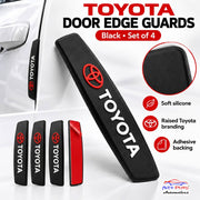 Car Door Edge Guard for TOYOTA Models, Anti Scratch Door Protector, Soft Rubber & Silicone Shock Absorber | Prevents Dents & Paint Damage | Universal Fit Car Door Protection Strip (Black, Set of 4)