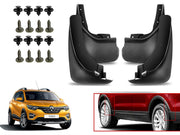 O.E Type Custom Front and Rear Mud Flap Guard (Set of 4 Pcs) | Compatible with Renault | Black