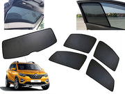Z-Black Car Window Plug-in Half Sun Shades & Rear Dicky Curtain (Combo) for Renault