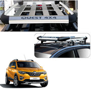 Car Roof Quest Luggage (4x 4) Frame Aluminum Roof Frame Universal Roof Frame Travel Frame Load Frame Load Over 100 kg Roof Shelves Luggage Box Roof Rack (Silver)