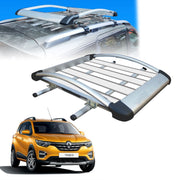 Car Roof Luggage (4x 4) Frame Aluminum Roof Frame Universal Roof Frame Travel Frame Load Frame Load Over 100 kg Roof Shelves Luggage Box Roof Rack (Silver)
