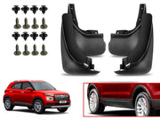 O.E Type Custom Front and Rear Mud Flap Guard (Set of 4 Pcs) | Compatible with HYUNDAI | Black