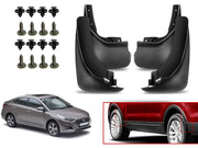 O.E Type Custom Front and Rear Mud Flap Guard (Set of 4 Pcs) | Compatible with HYUNDAI | Black