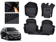 7D Car Floor Mats Luxury Leatherite 7D-Car Floor Mat with Velcro-Tape