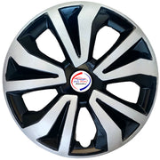 Press Type Hubcap Tiago Wheel Cover Replacements for OEM Steel Wheels Polypropylene Material with Retention Ring | Set of 4 Pcs