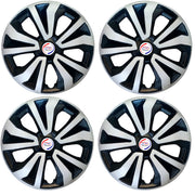 Press Type Hubcap Tiago Wheel Cover Replacements for OEM Steel Wheels Polypropylene Material with Retention Ring | Set of 4 Pcs