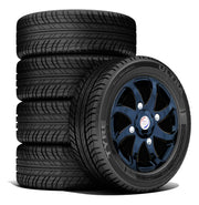 Press Type Hubcap Wheel Cover Replacements for OEM Steel Wheels Polypropylene Material with Retention Ring | Set of 4 Pcs