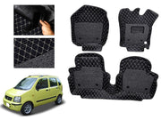 7D Car Floor Mats Luxury Leatherite 7D-Car Floor Mat with Velcro-Tape