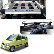 Car Roof Quest Luggage (4x 4) Frame Aluminum Roof Frame Universal Roof Frame Travel Frame Load Frame Load Over 100 kg Roof Shelves Luggage Box Roof Rack (Silver)