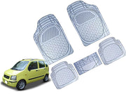 Heavy Duty Transparent 4Pcs PVC Rubber 6204 Clear Car Mat