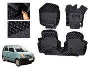 7D Car Floor Mats Luxury Leatherite 7D-Car Floor Mat with Velcro-Tape