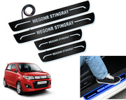 Auto Pearl Car Door Foot Step Led Sill/Scuff Plates With Mirror Finish Compatible with All Models (Set of 4)