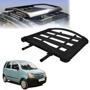 Car Roof Luggage (4x 4) Frame Aluminum Roof Frame Universal Roof Frame Travel Frame Load Frame Load Over 100 kg Roof Shelves Luggage Box Roof Rack (Black)