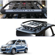 Car Roof Quest Luggage (4x 4) Frame Aluminum Roof Frame Universal Roof Frame Travel Frame Load Frame Load Over 100 kg Roof Shelves Luggage Box Roof Rack (Black)