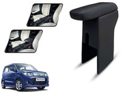 Auto Pearl Premium Car Armrest with Storage Box, High-Density Foam, Nappa Leatherette, No Obstruction to Rear Window Buttons, for WagonR 2014-2018