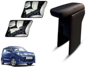 Auto Pearl Premium Car Armrest with Storage Box, High-Density Foam, Nappa Leatherette, No Obstruction to Rear Window Buttons, for WagonR 2014-2018